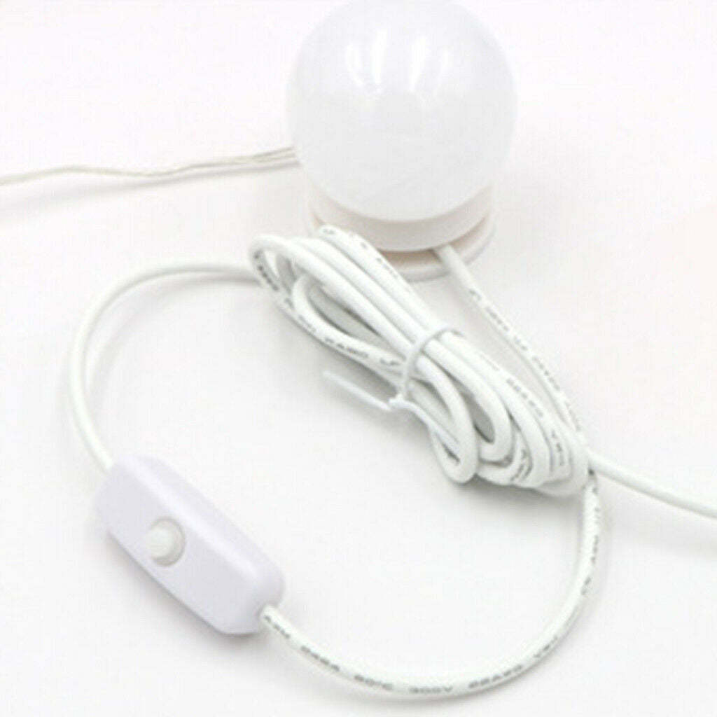 Vanity Lights Dimmable Dressing Mirror Lighting Bulbs Lamp USB Adapter White