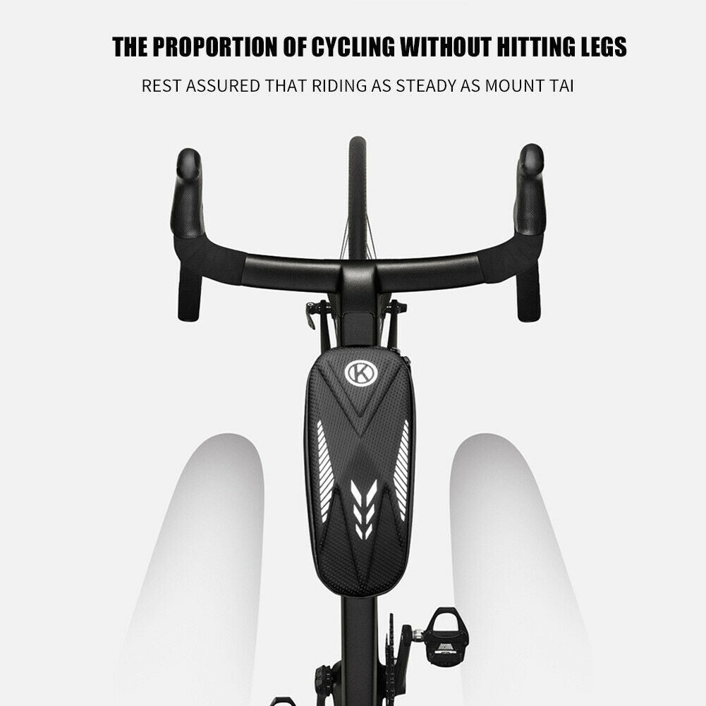 Bicycle Frame Front Top Tube Bag Waterproof Reflective Large MTB Bike Pack @