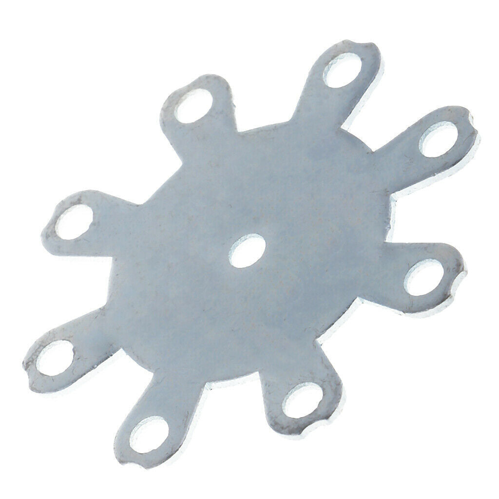 DIY Explosion Hook Plate with 8 Holes Fishing Tackle Iron Jig Hooks Plate