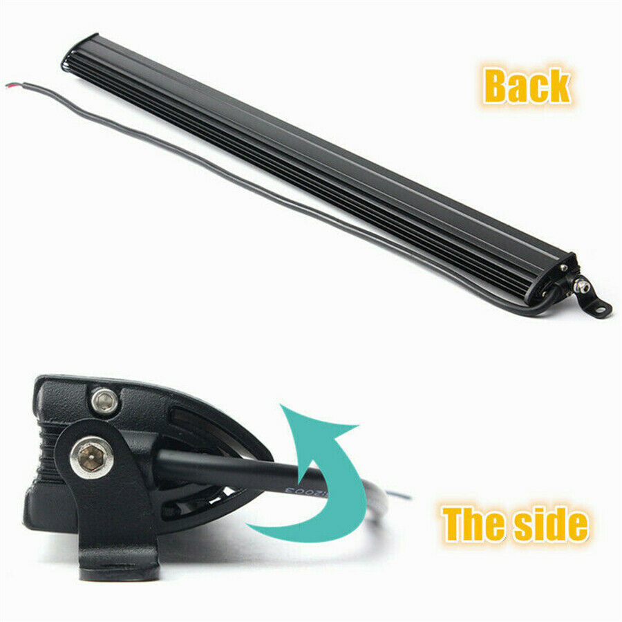 13'' 130W LED Light Bar Spot & Flood Combo Single Row 13000LM Off Road Fog Lamp