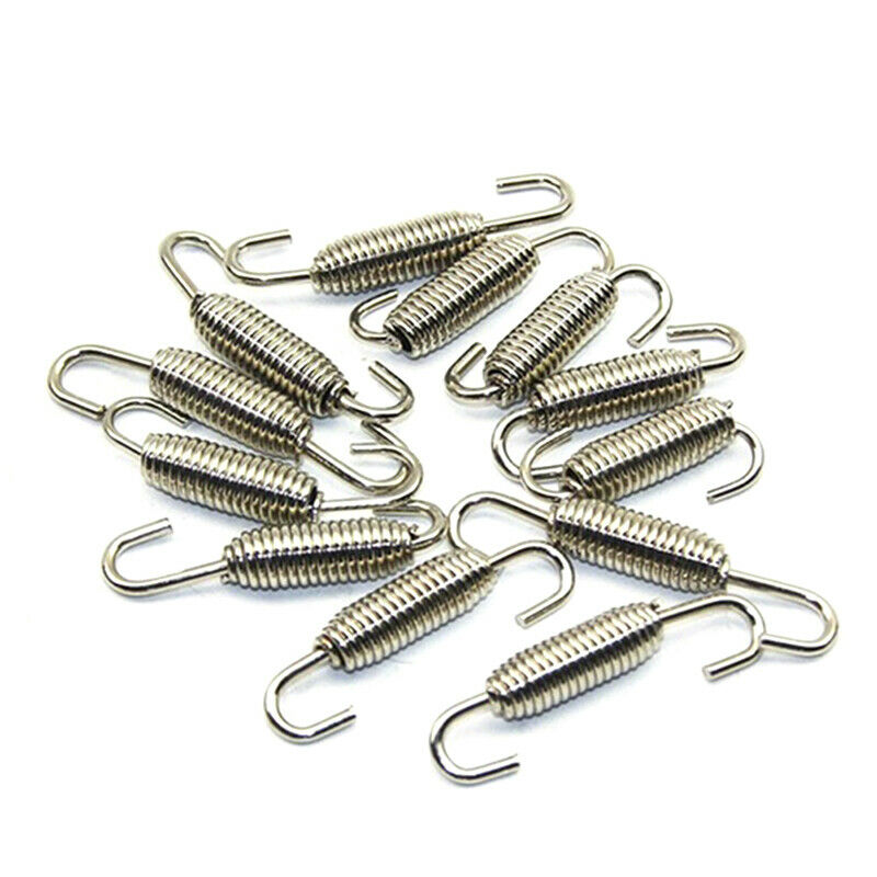 2Pcs Stainless Steel Motorcycle Exhaust System Mounting Springs .l8