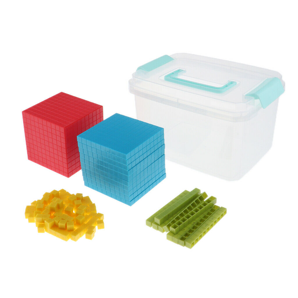 121x Early Child Box Gift Base Ten Math Skill Learning Aids Starter 4 Colors