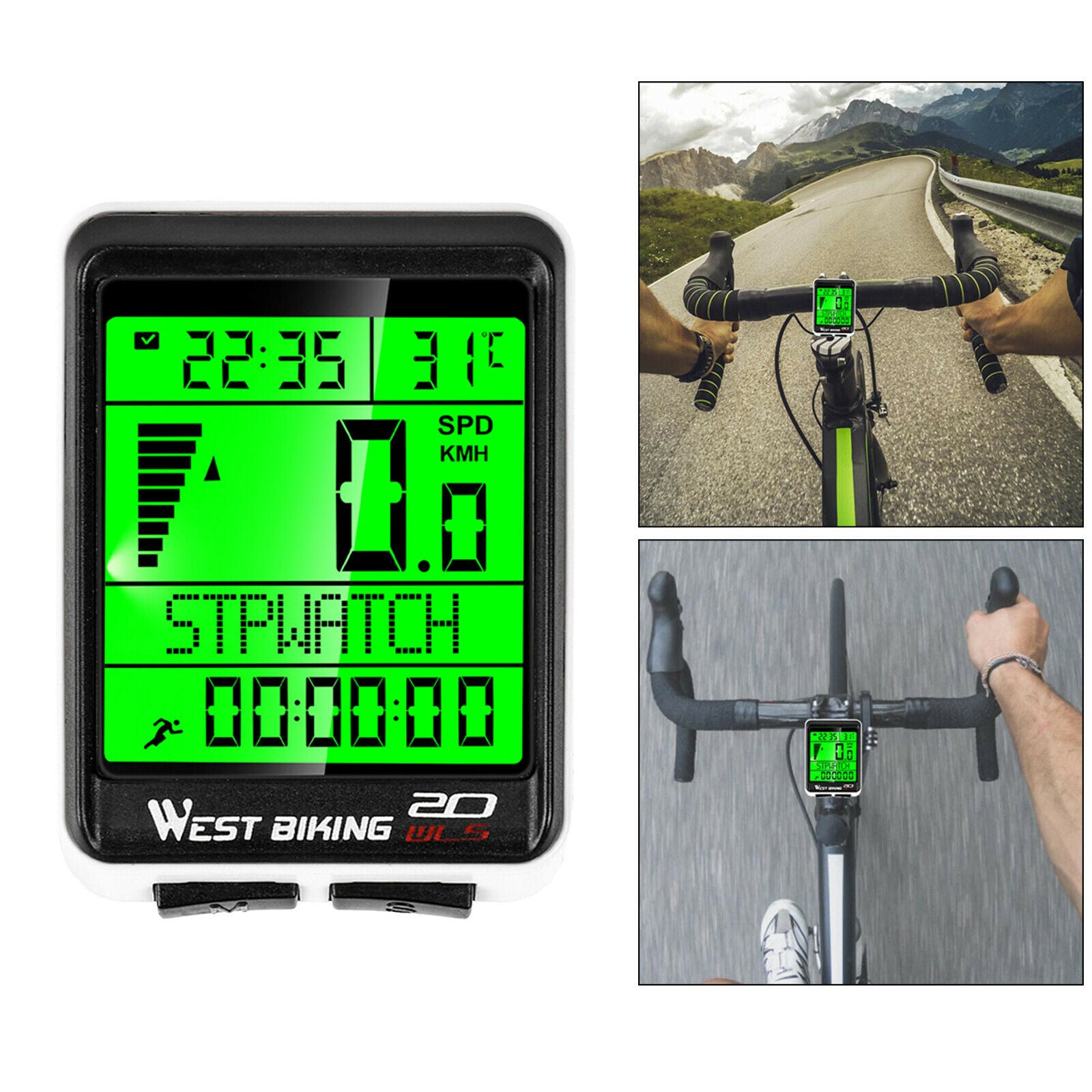 Bike Computer Mountain Road Bicycle Speedometer Speed Reminder Time Display