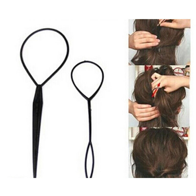 New Fashion Hair Twist Styling Clip Stick Bun Maker Braid Tool Accessories  B Lt
