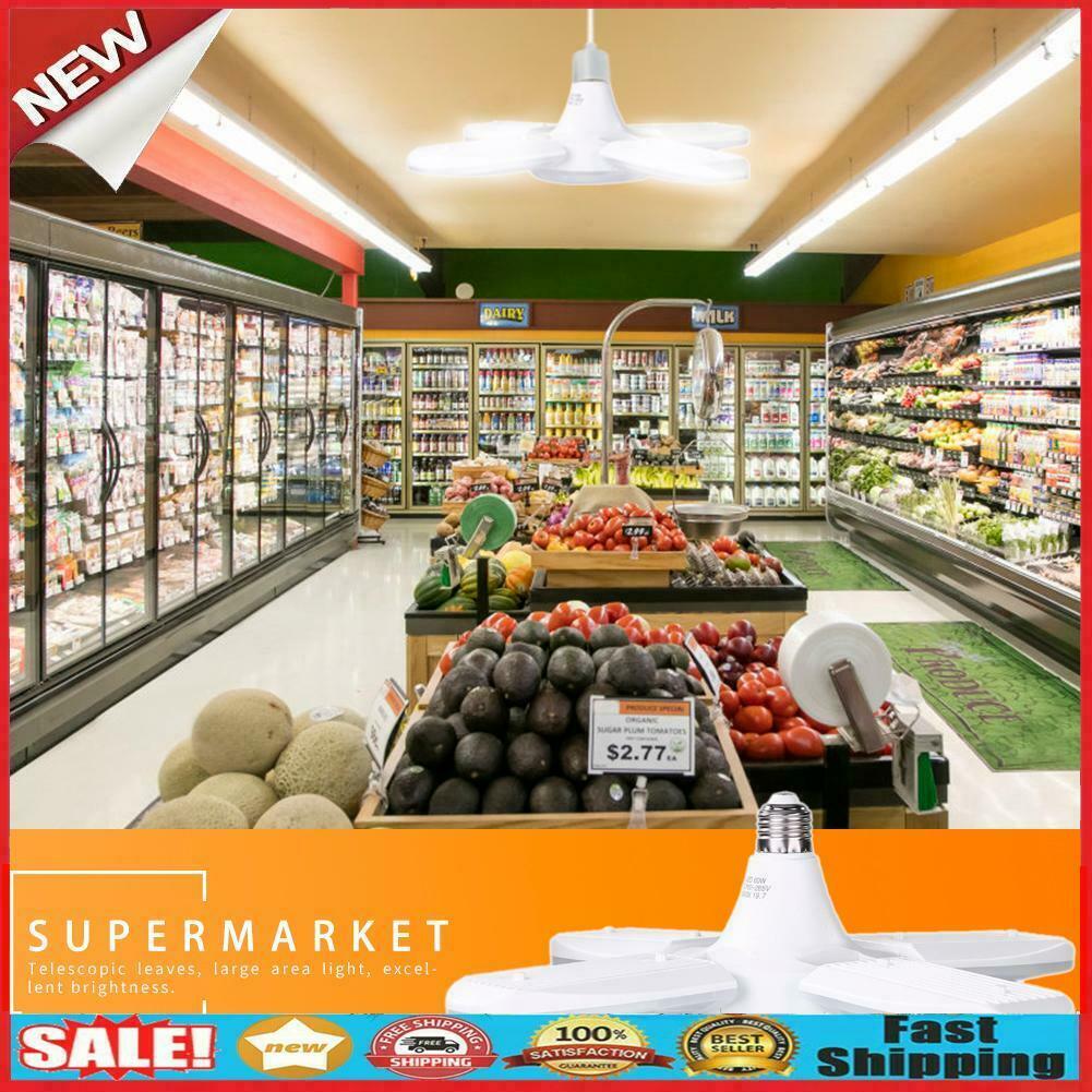 LED Pendant Light Foldable Fans Angle Adjustable Ceiling Lamp Energy Saving @