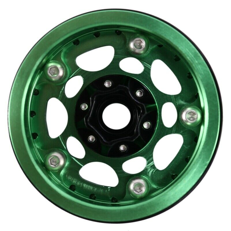 4PCS Metal 1.9 Inch Beadlock Wheel Rims for 1/10 Scale Rc Cler Traxxas -4 AxiaA4
