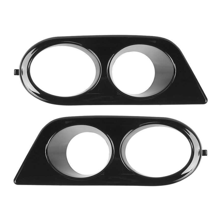 Pair Glossy Black Fog Light Cover ABS Fit For BMW E46 M3 2-Door 2001-2005 2006