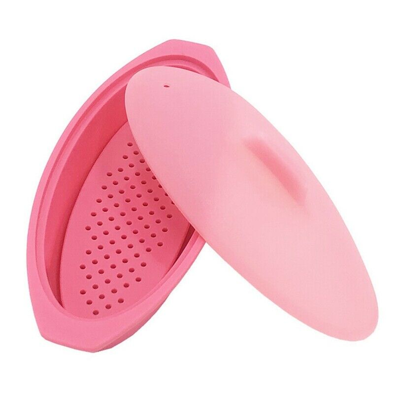 2 Pcs Silicone Steamed Fish Bowl,Silicone Steamer for Microwave Oven,SiliconE4L3