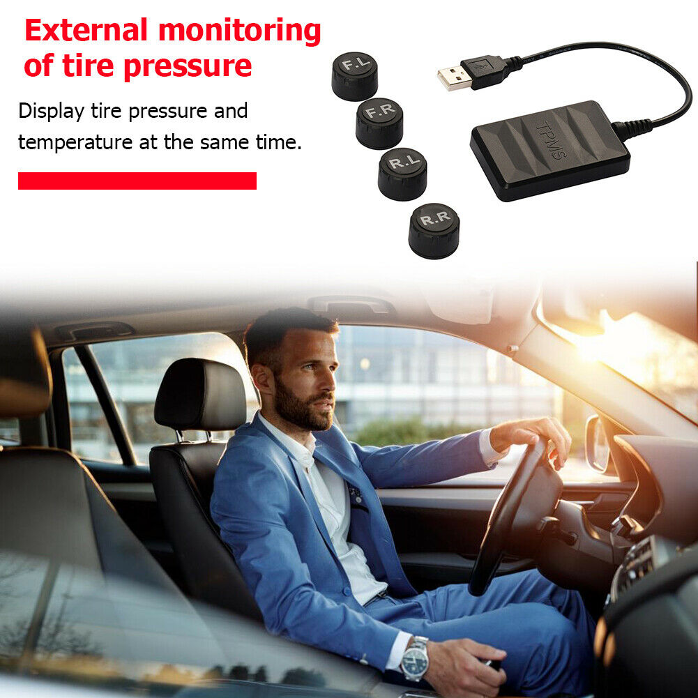 TY06N USB Android TPMS External Sensor Car Auto Tire Pressure Monitoring System
