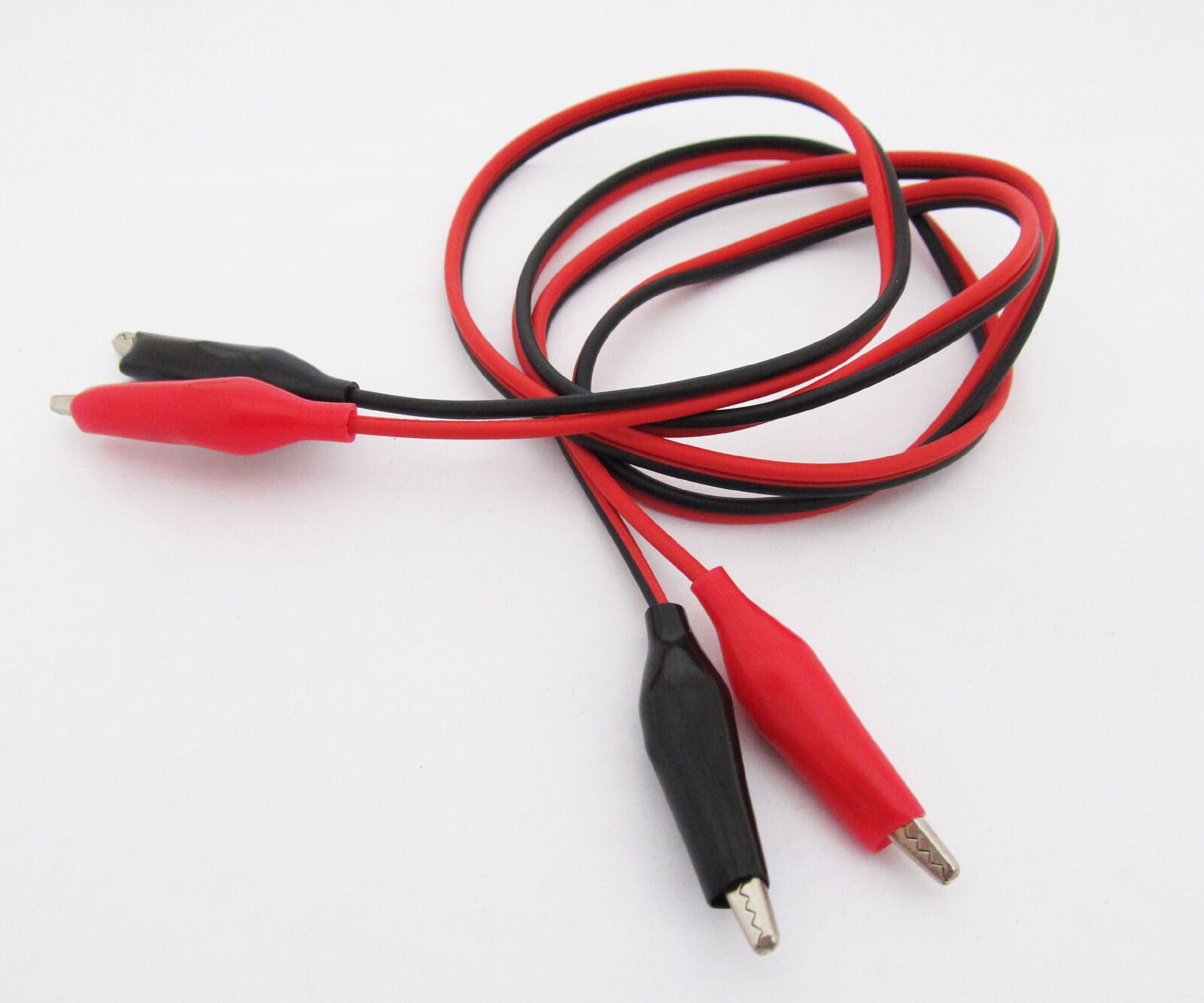 5sets Dual Alligators Test Clip Lead Jumper black+red