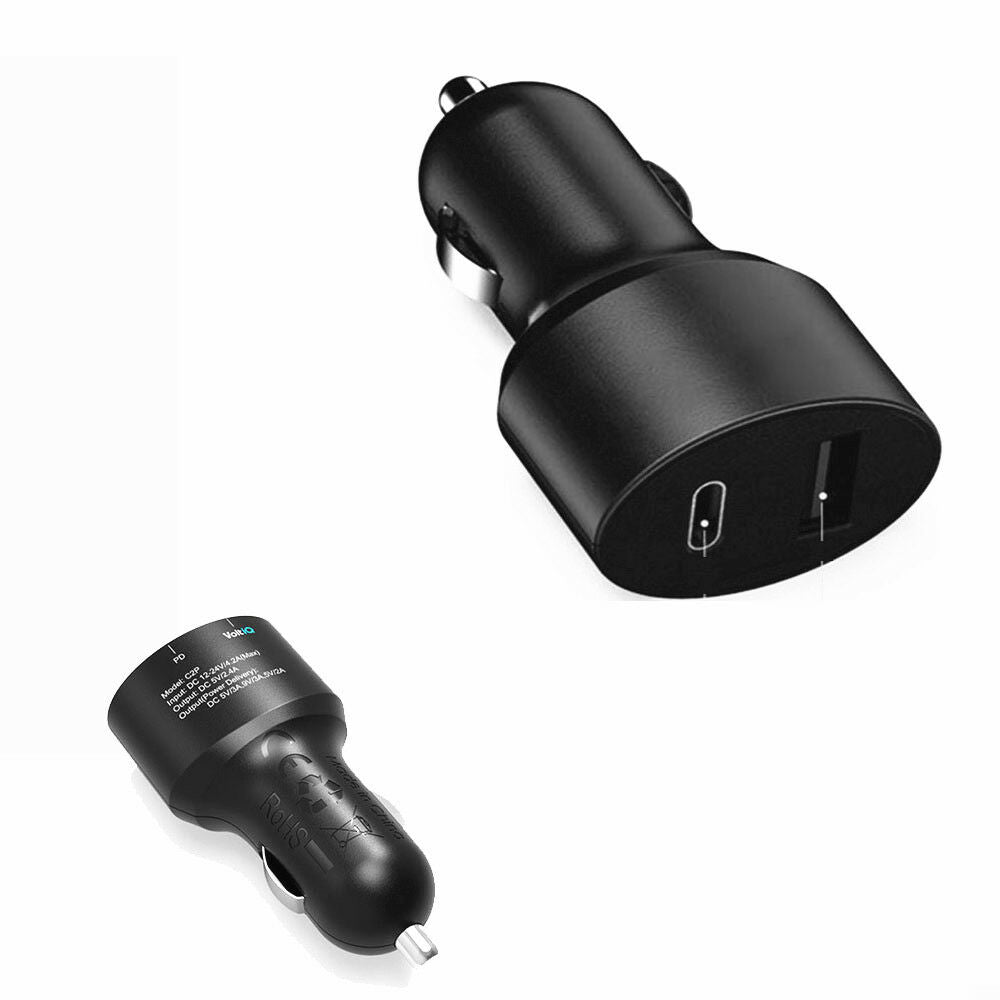 2USB Port Cigarette Head Charger PD/Type-C Charger for iPad Pro Andrews