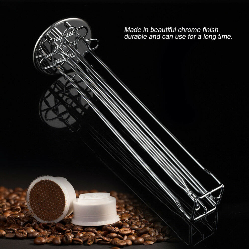 Coffee Cup Capsule Holder 40 Pods Stand Rack Iron Tower Dispenser