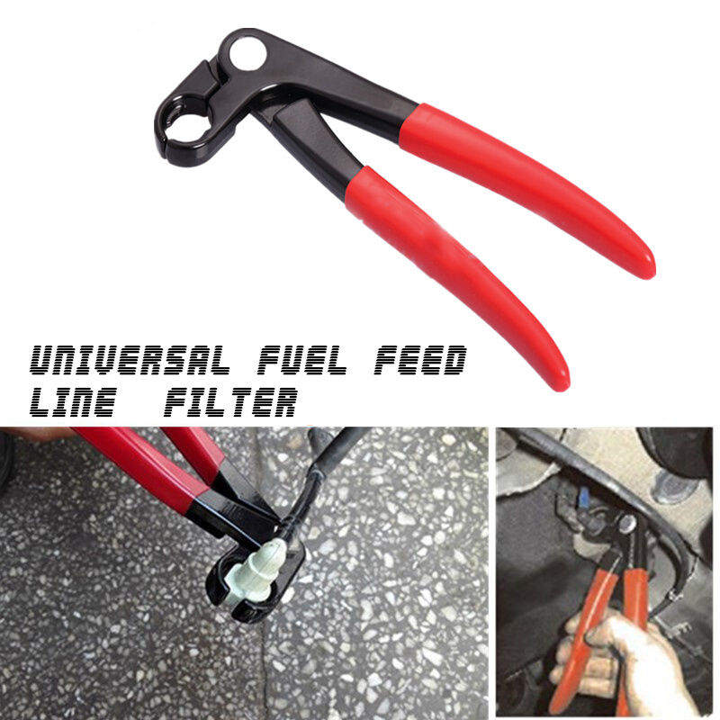 1Pcs Universal Car Fuel Feed Pipe Plier Grips Tubing Filter Service Tool 220mm