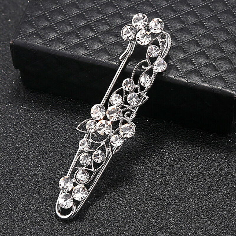 Inlaid Charming Refined Rhinestone Branch Brooches hijab pins for Man Wo JYDFAU