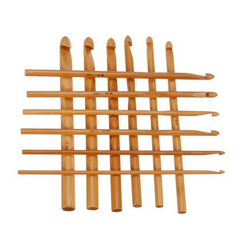 Bamboo Crochet Hooks DIY Craft Needle Circular For Sweater Scarf Gloves Hat New