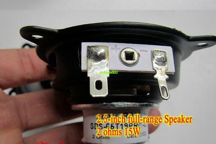 1pcs 2.5" inch 69mm 2Ohms 15W Neodymium full-range speakers Loudspeaker