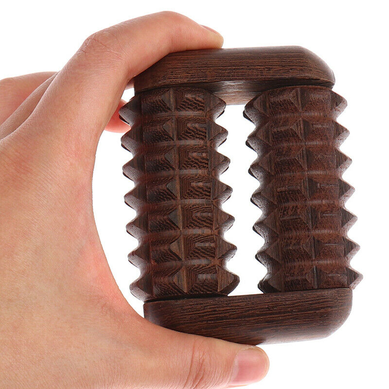Wenge Hand Reflexology Massage Tool Palm Massager Roller Press Point  Scrap Spa
