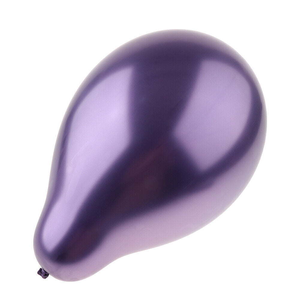 50pcs Metallic Balloons Latex Balloons Wedding Party Supplies 12 inch Purple