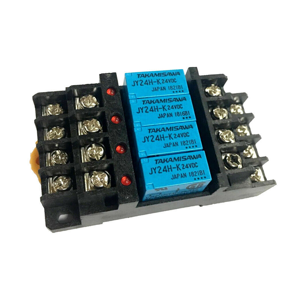 G6B-4BND 24V DC Coil Relay Terminal Block, 250VAC 30VDC 5A, Use with JY24H-K