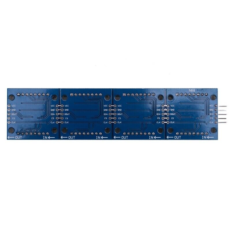 4 in 1 Dot Matrix MCU LED Display Modules DIY Set for Arduino 5 PC connection S5