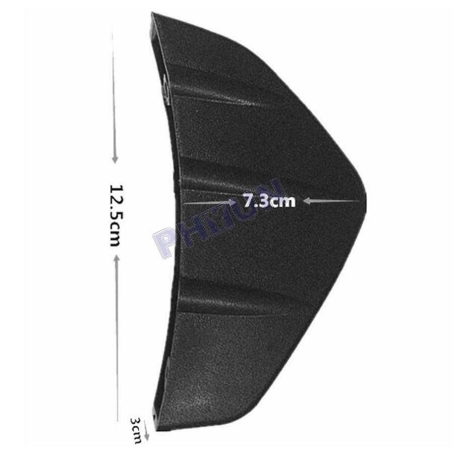 4Pcs Car Rear Bumper Lips Diffuser Carbon Fiber Shark Fin Style Protector Lips