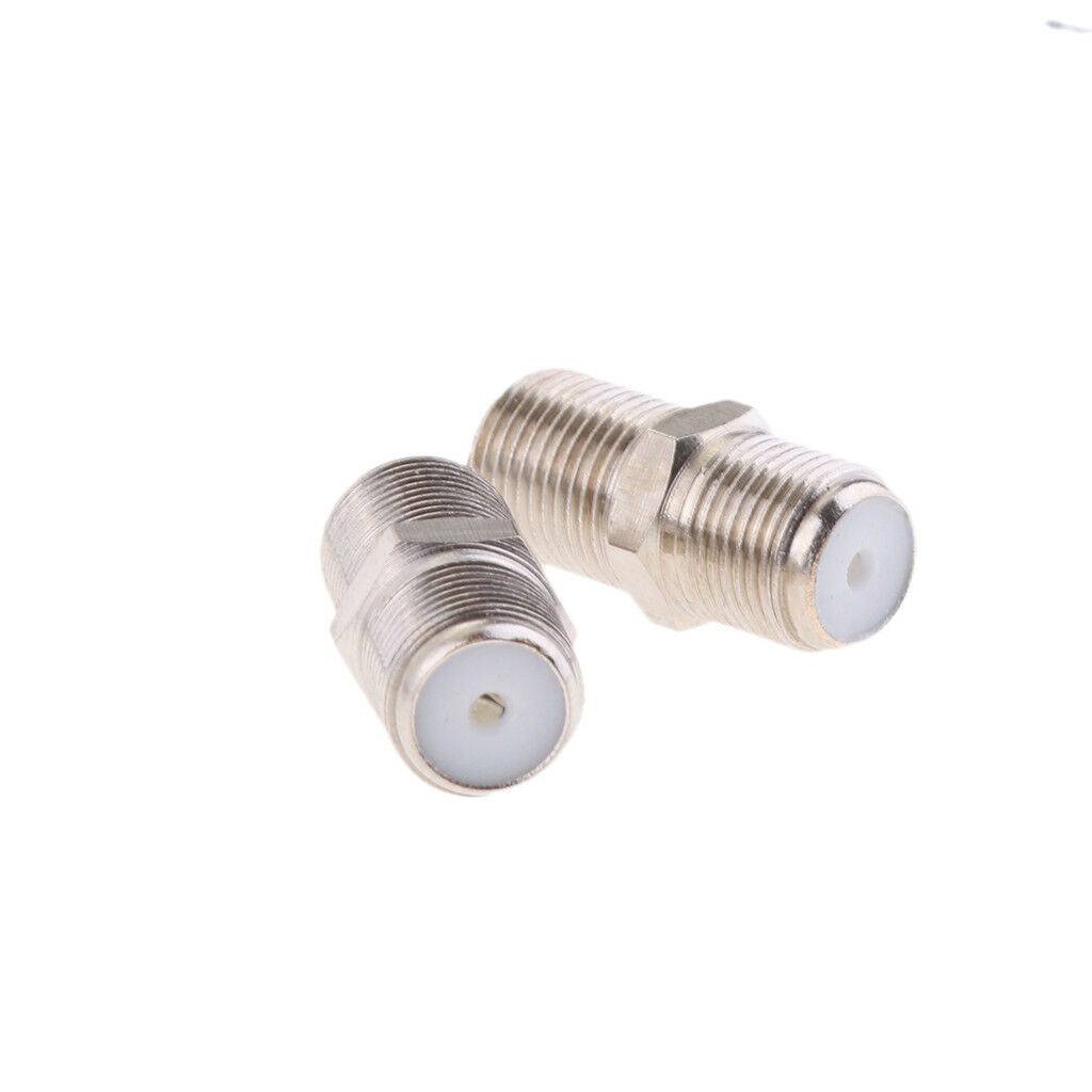 10x F Type F Female to Female plug Coaxial RG6 RG59 Connector Adapter