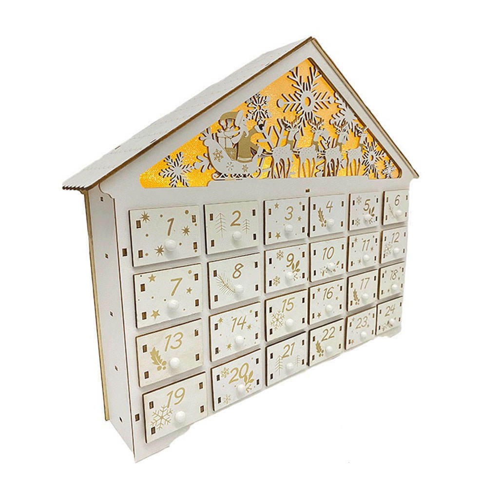 Christmas Advent Calendar 24 Storage Drawers 24 Day Holiday Decoration