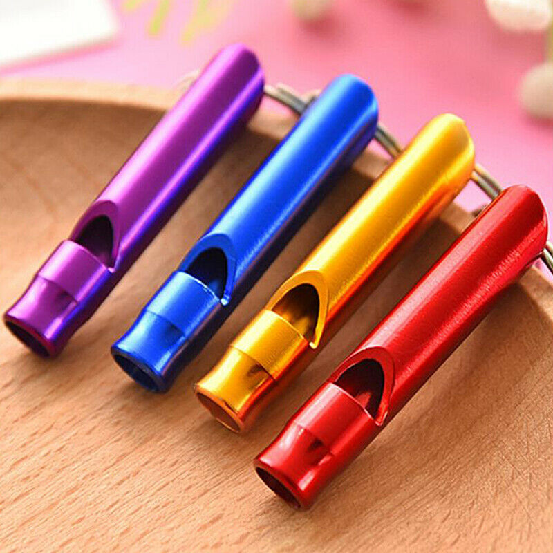 5Pcs Aluminum alloy Emergency Survival Whistle Keychain Keyring Outdoor C.l8