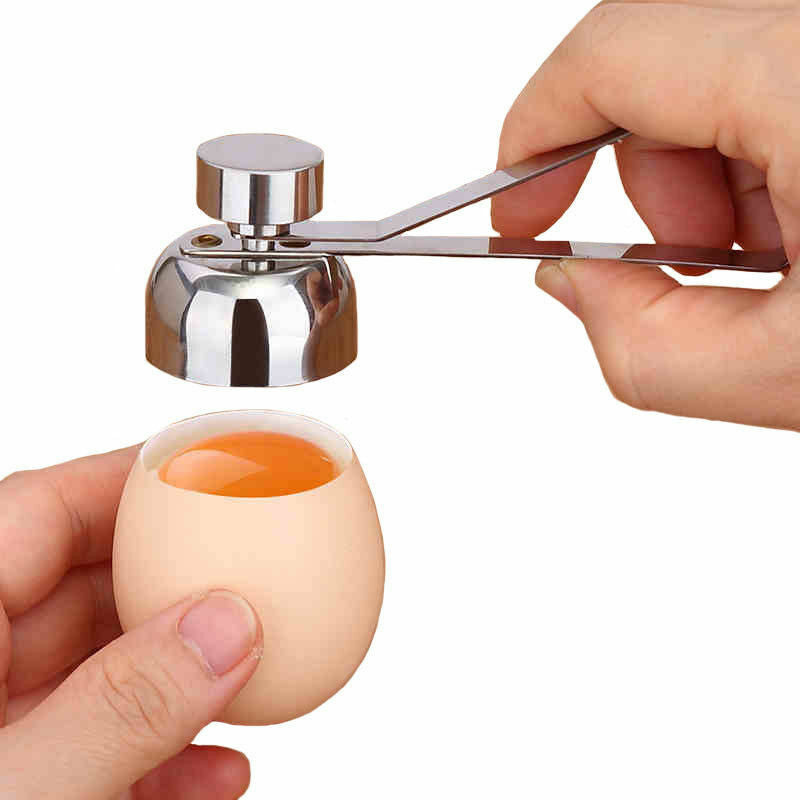 Stainless Steel Egg Topper Cutter Shell Opener Boiled Raw Egg Open Tool TOP 2020