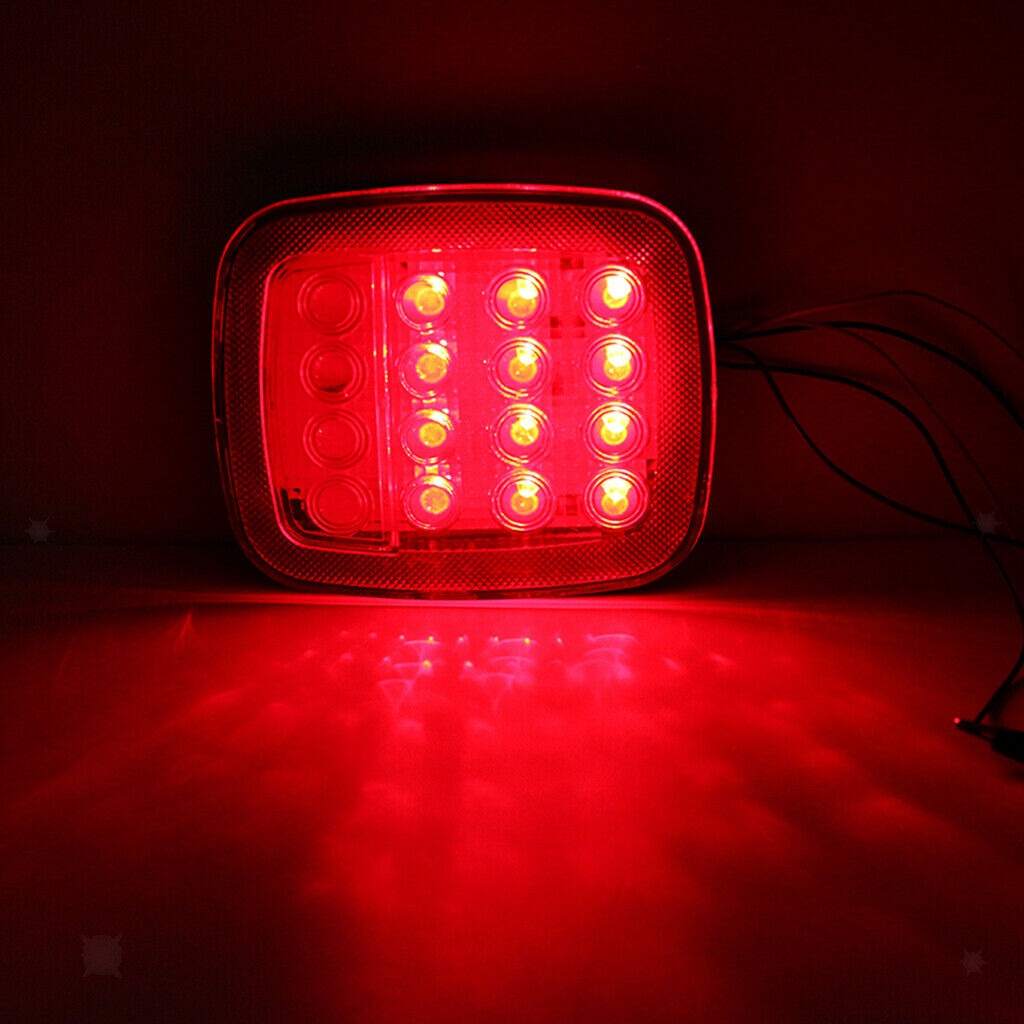 2x 16LED Brake Stop Turn Tail License Light for Jeep Wrangler JK TJ YJ Truck