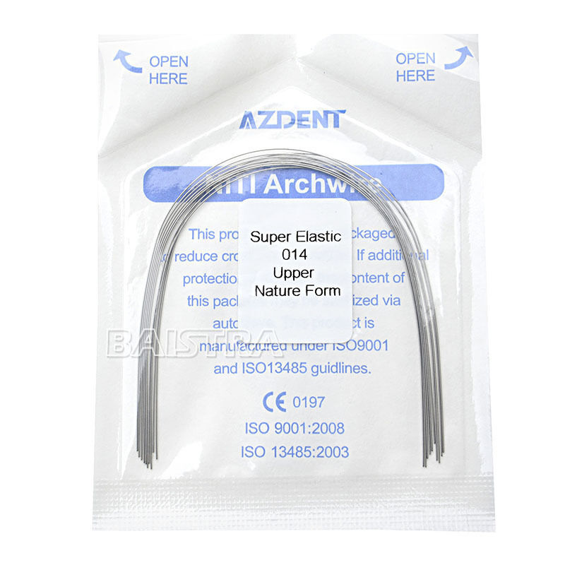 200X Dental Orthodontic Super Elastic Niti Round Arch Wire 014 Upper Nature Form
