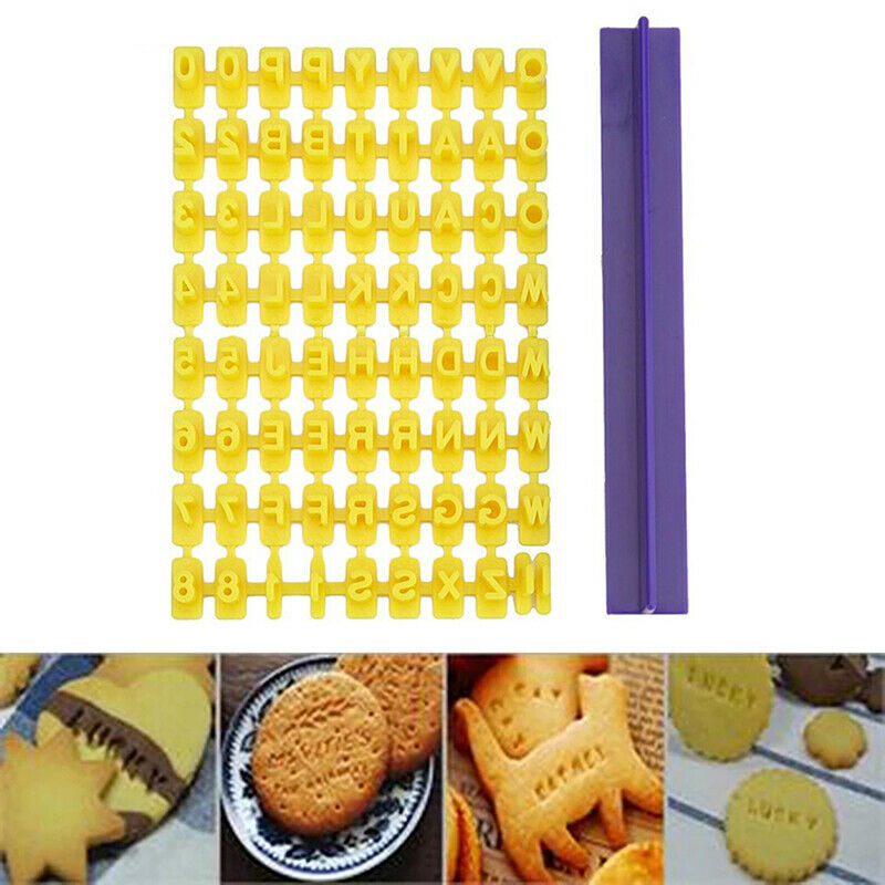 Arabic Numerals Letter Biscuit Cookie Cutter Press Stamp Embosser BakingFCA