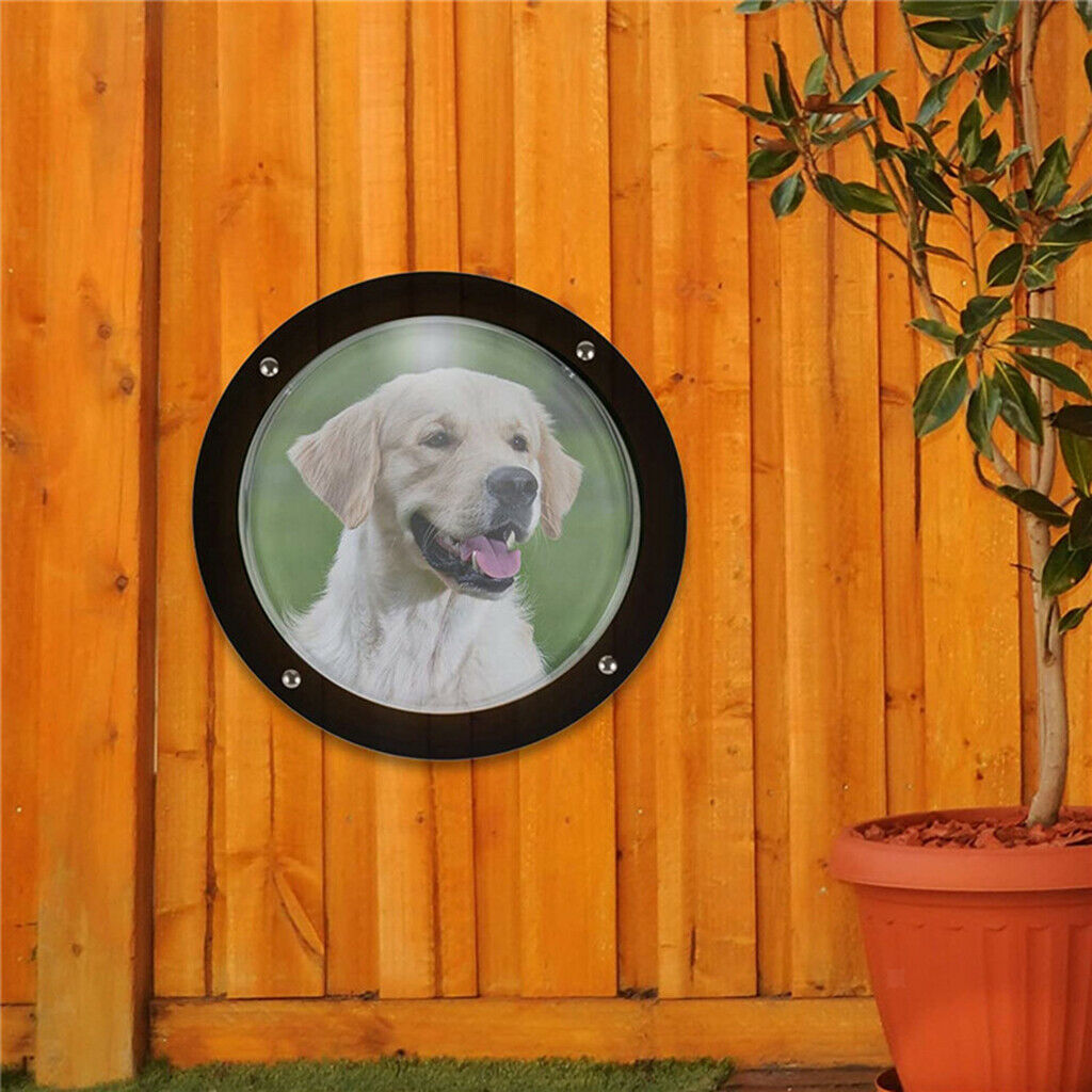 Pet Window Dog Fence Dome Transparent Acrylic Garden Hose Patio Dogs Supply
