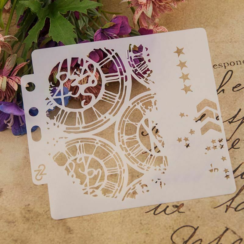 Wheel Stencils Template Painting Scrapbooking Embossing Stamping Album Cards DIY