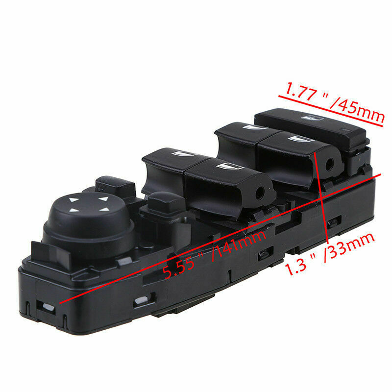 Black Driver Side Power Window Master Switch Control Fit BMW F06 F07 F10 F11 F25