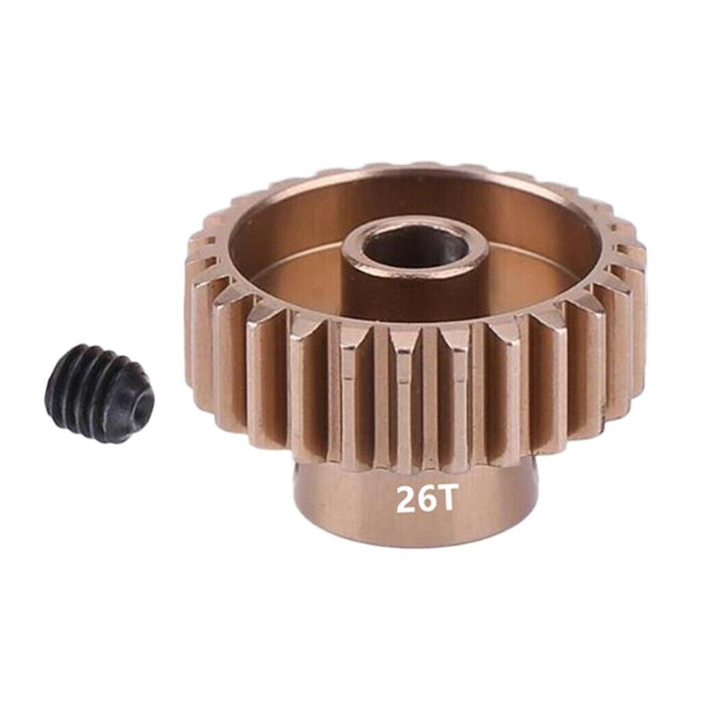 Metal 48P Spur Motor Gear 26T for Sakura D3 XI Zero S 1:10 RC Drift Car