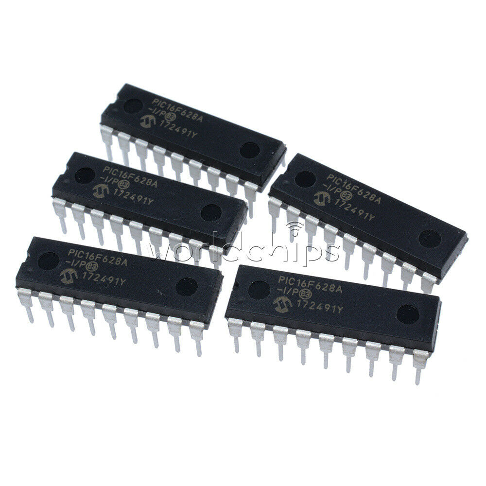 2PCS MCU IC MICROCHIP DIP-18 PIC16F628A-I/P PIC16F628A