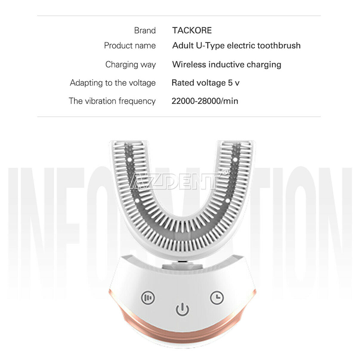 UltrasonicElectric Toothbrush U-Type Ultraviolet Disinfection Inductive Charging