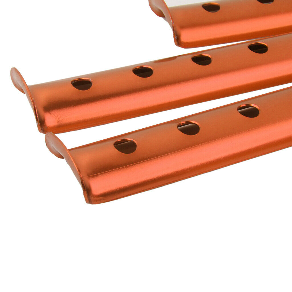 5pcs Orange Metal Ground Nails Pegs Stakes for Camping Hiking Trip 31cm
