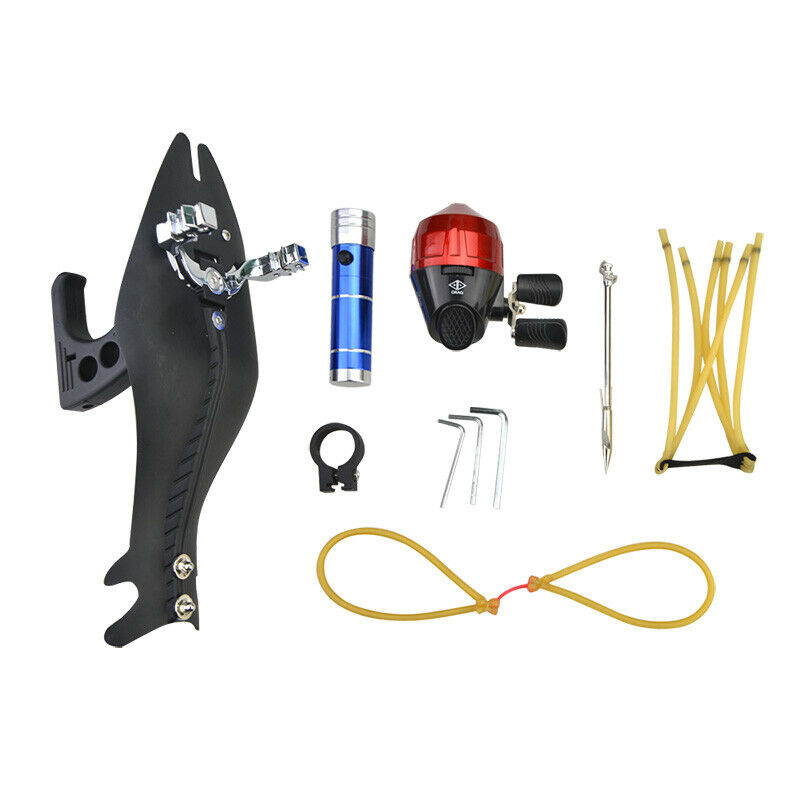 Fishing Slingshot Kit Catapult Bow Bowfishing Darts Reel Archery Hunting Set