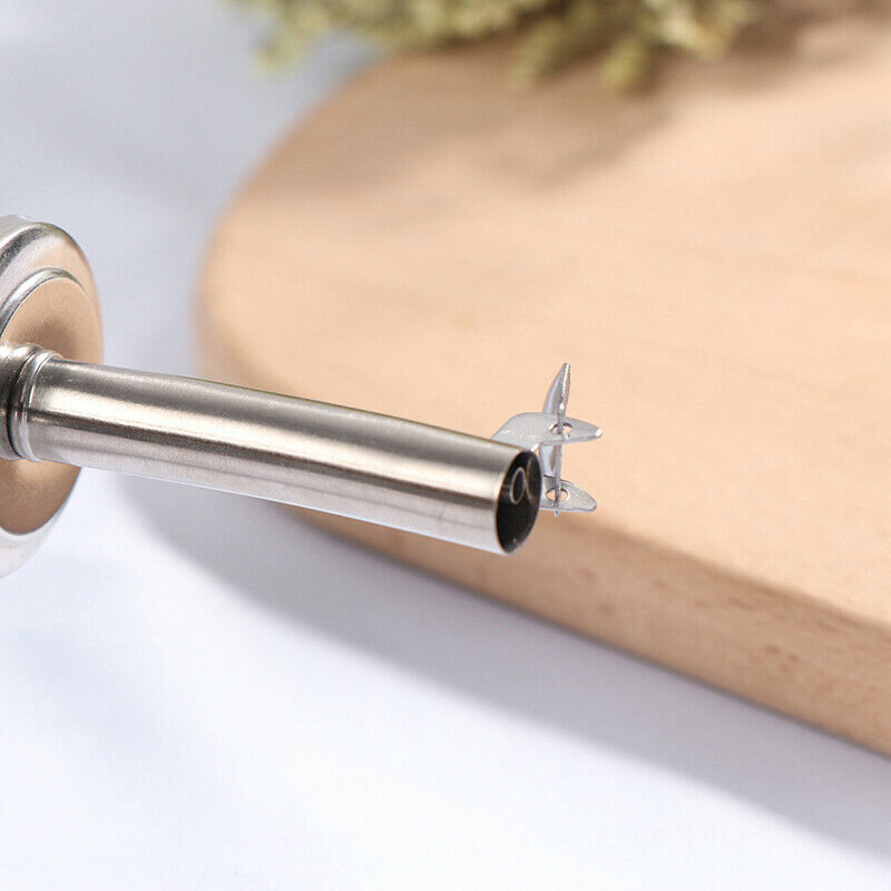 Stainless Steel Oil Stopper Wine Pourer Double Cover Nozzle Kitchen Bar T.l8