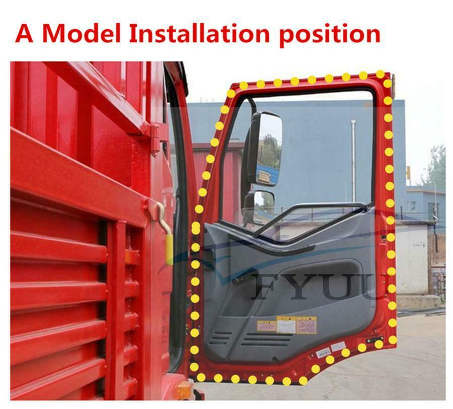 Universal 16.4 FT 5M  Truck Lorry Van Door Seal Strip Rubber Weather Stripping