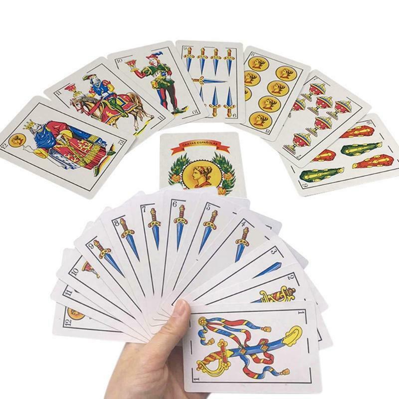 50 Cards Deck Spanish Playing Cards Family Party Board Game Magic Poker Cards