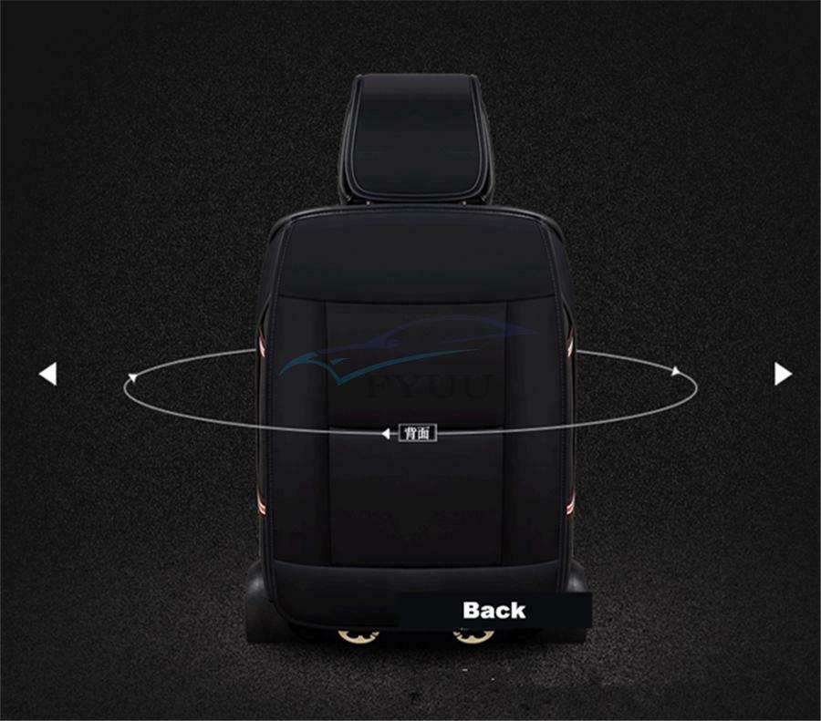 1 Piece PU Leather 6D 650×500×150mm Car Front Seat Cover Breathable Seat Cushion