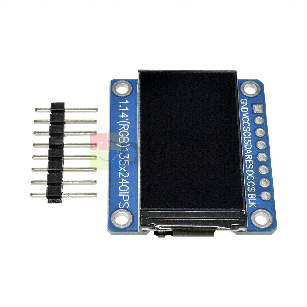 1.14 Inch Color IPS TFT LCD Display Screen Board for ST7789 8Pin 4 Wire SPI Port