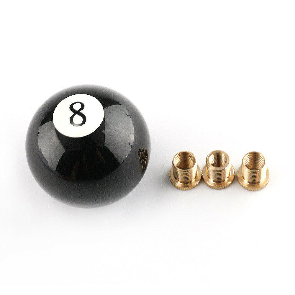 Billiard Round Manual Gear Shift Lever Shifter Knob Black Shaped JDM 4 5 6 Speed