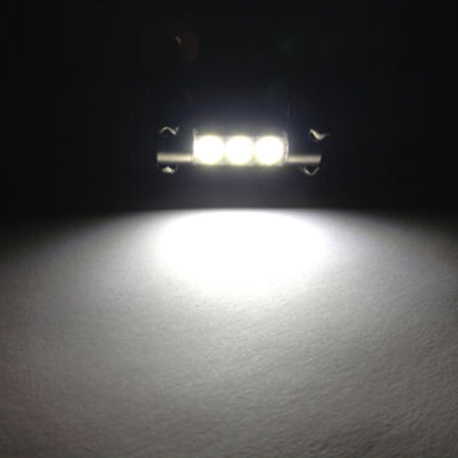 4 x White LED 6614F 6641 TS-14V1CP F30-WHP Fuse Visor Vanity Mirror Light Bulbs