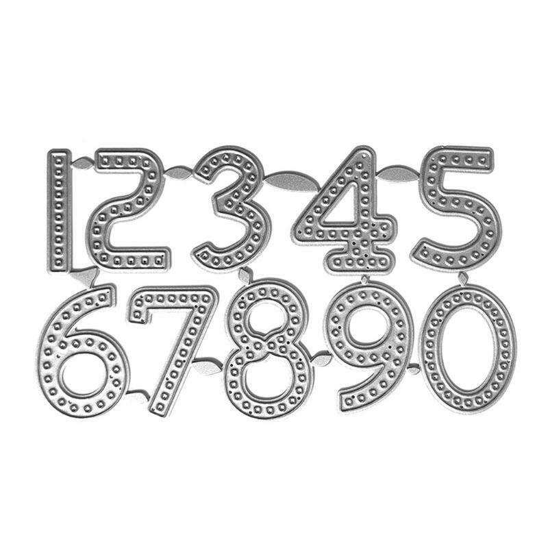 Number 0 to 9 Carbon Steel Cutting Dies DIY Scrapbooking Photo Album Embossing
