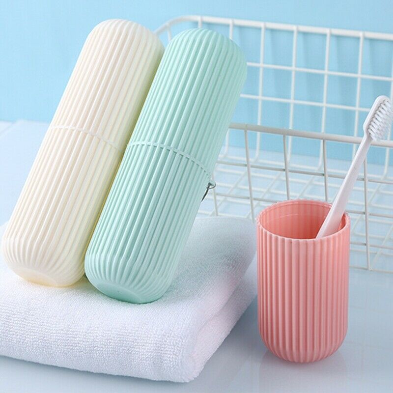 Portable Toothbrush Kits Case Toothpaste Cup Holder Protect Storage Box TravelU6