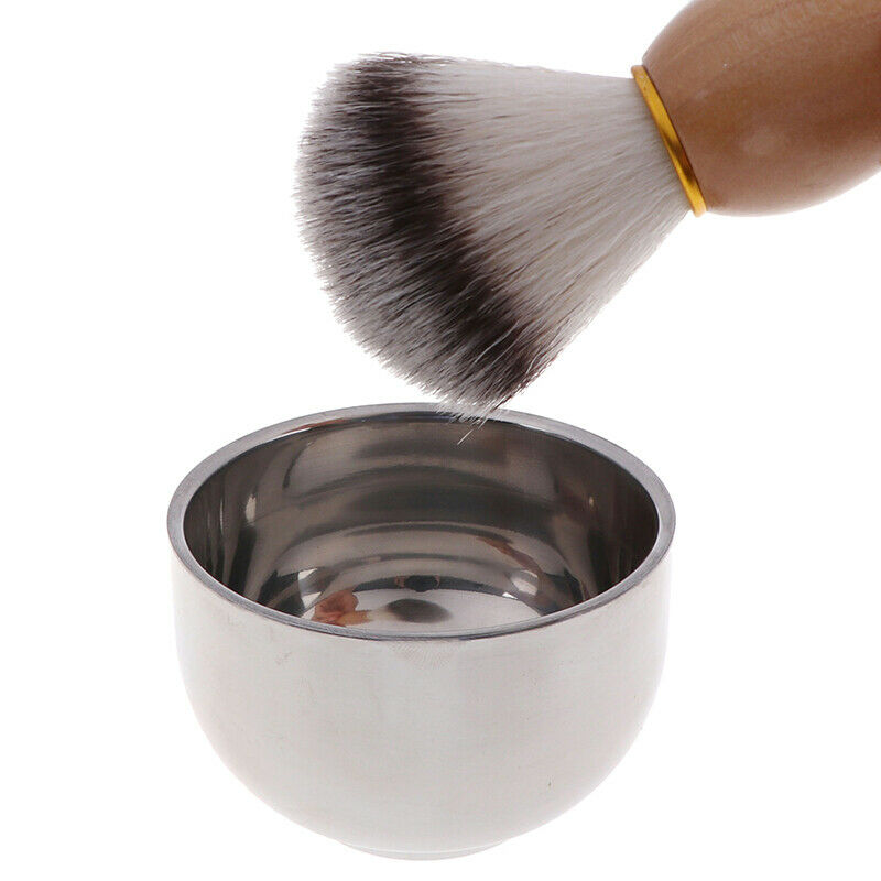 3In1 Clean Tool Shave Frame Soap Bowl Bristle Hair Shave Brush Shaving BrushBDA